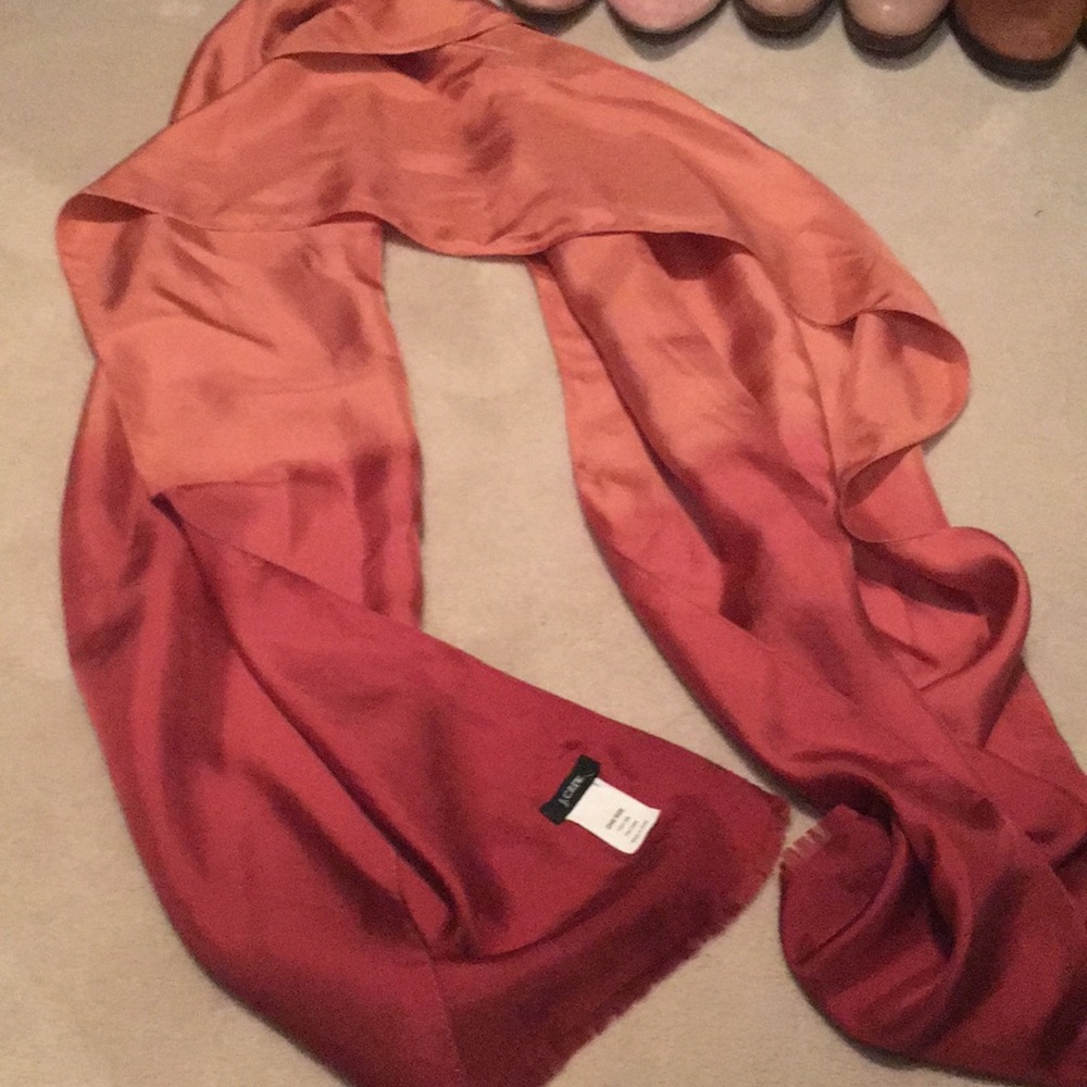 Jcrew beautiful ombré 100% silk scarf